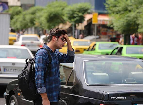 گرمای هوای تهران در تابستان